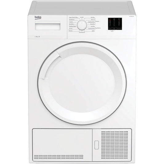 Beko DTKCE80021W 8kg Condenser Tumble Dryer with Sensor Programmes White