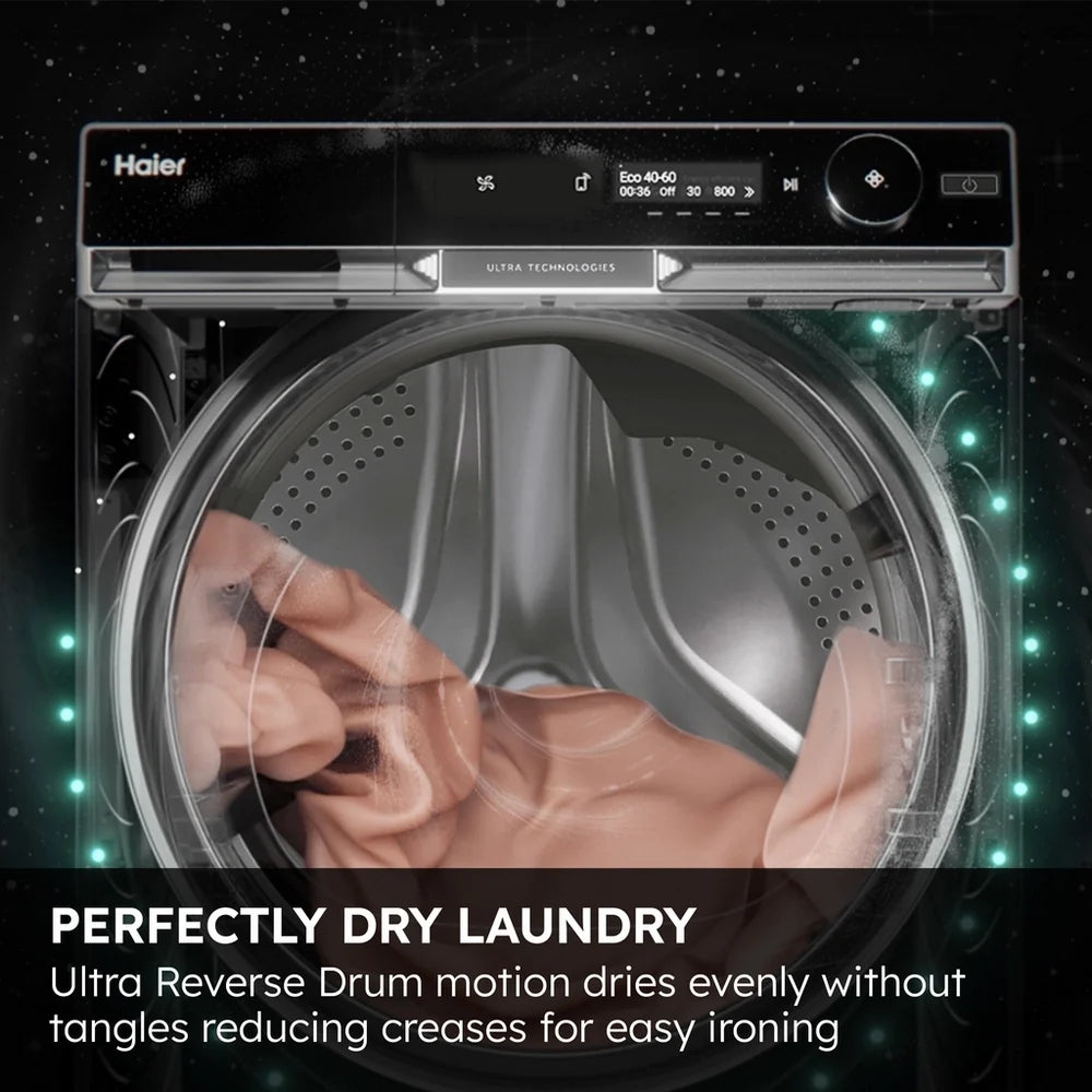 HAIER X Series 11 HD90-A3Q397U1 WiFi-enabled 9kg Heat Pump Tumble Dryer White - A+++ Rated