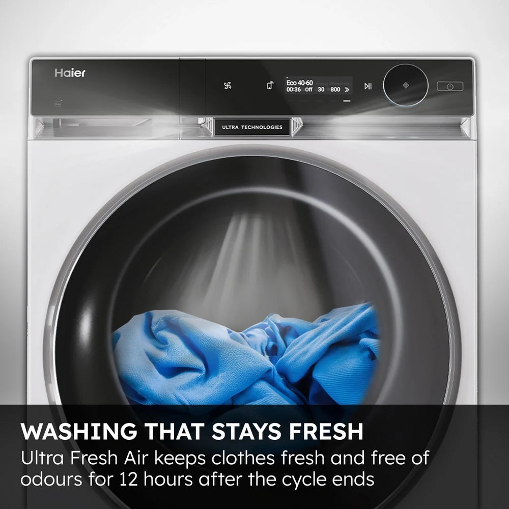 HAIER X Series 11 HD90-A3Q397U1 WiFi-enabled 9kg Heat Pump Tumble Dryer White - A+++ Rated