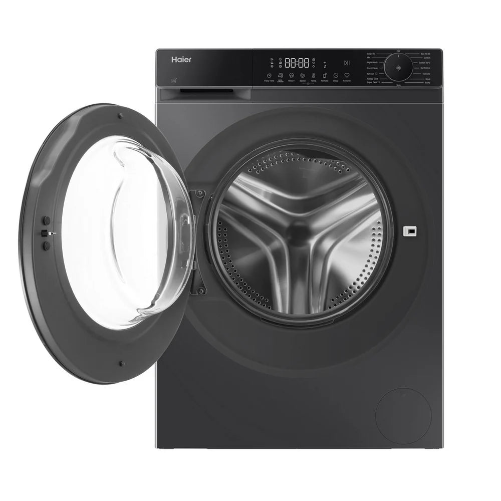 Haier X5 Plus HW9BP14357AEGTUK 9kg 1400 Spin WiFi Connected Washing Machine Graphite - A Rated