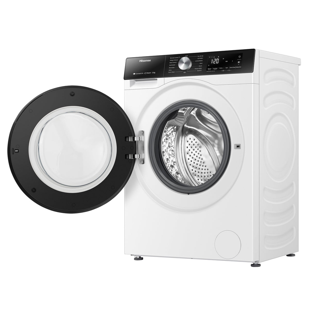 Hisense 3S Series WF3S1243BW3 WiFi-enabled 12kg 1400 Spin Washing Machine White - A Rated