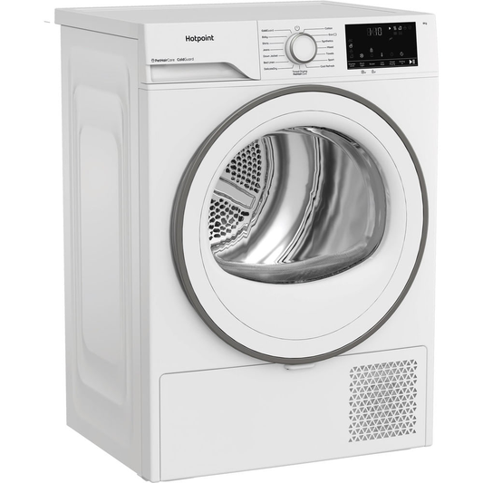 Hotpoint C HSD 82M WW UK 8kg Freestanding Heat Pump Tumble Dryer with PetHairCare White CHSD82MWWUK