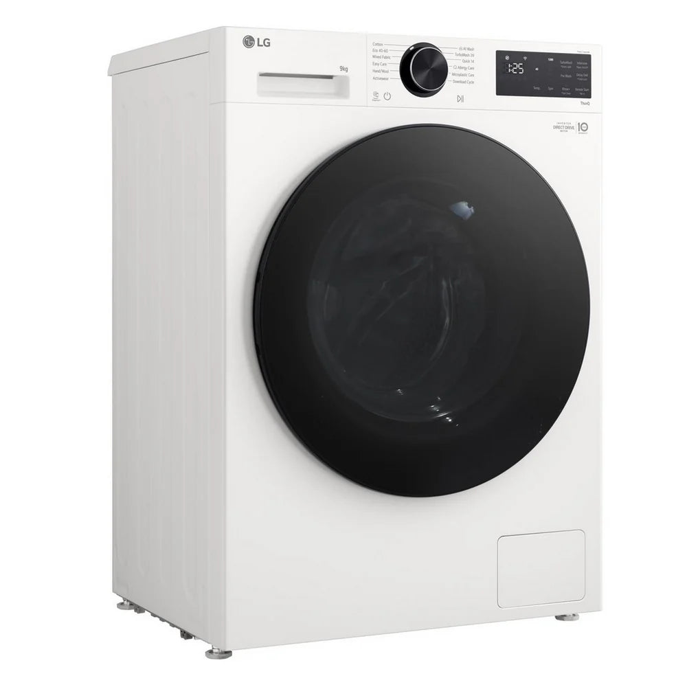LG Series 3 Counter-Depth MAX F2X50S9TWB 9kg 1200 Spin Washing Machine White - A Rated