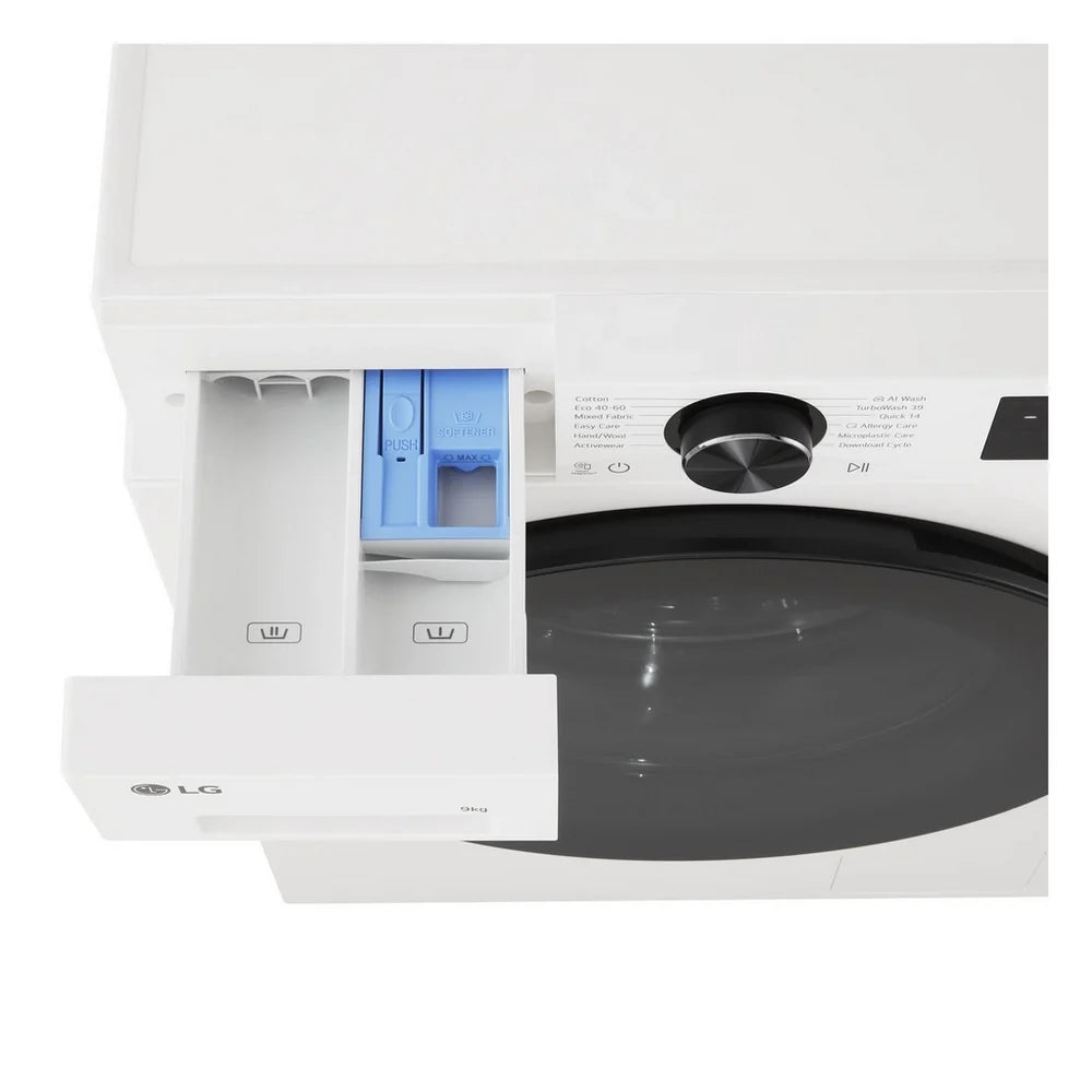 LG Series 3 Counter-Depth MAX F2X50S9TWB 9kg 1200 Spin Washing Machine White - A Rated
