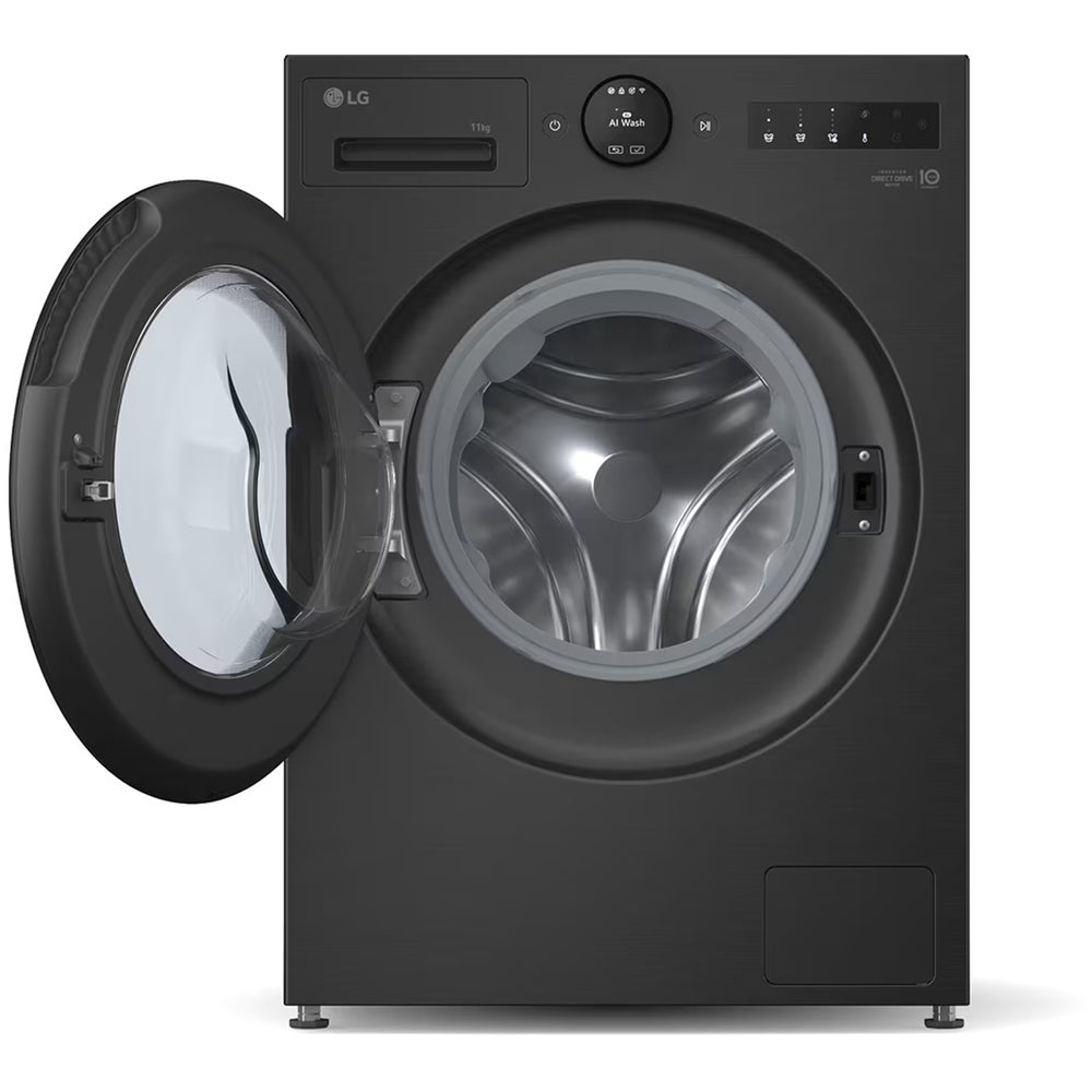 LG Series 7 AI Direct Drive F4X7011TBB 11 kg 1400 Spin Washing Machine Matte Black - A Rated