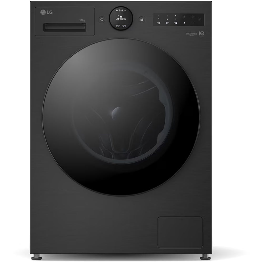 LG Series 7 AI Direct Drive F4X7011TBB 11 kg 1400 Spin Washing Machine Matte Black - A Rated