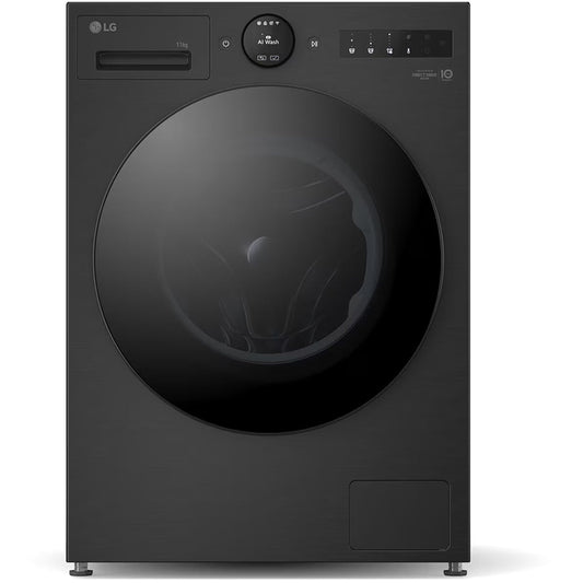 LG Series 7 AI Direct Drive F4X7011TBB 11 kg 1400 Spin Washing Machine Matte Black - A Rated