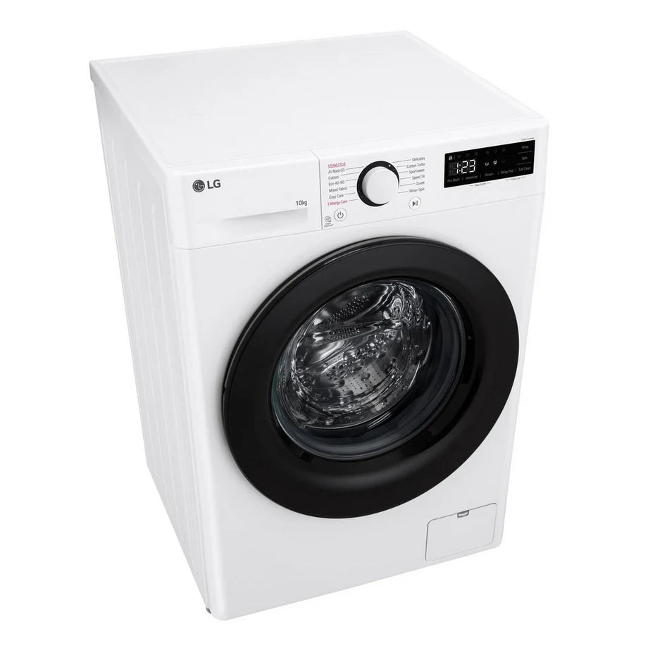 LG Series 4 AI Direct Drive F4Y510WBLN1 10kg 1400 Spin Washing Machine White - A Rated