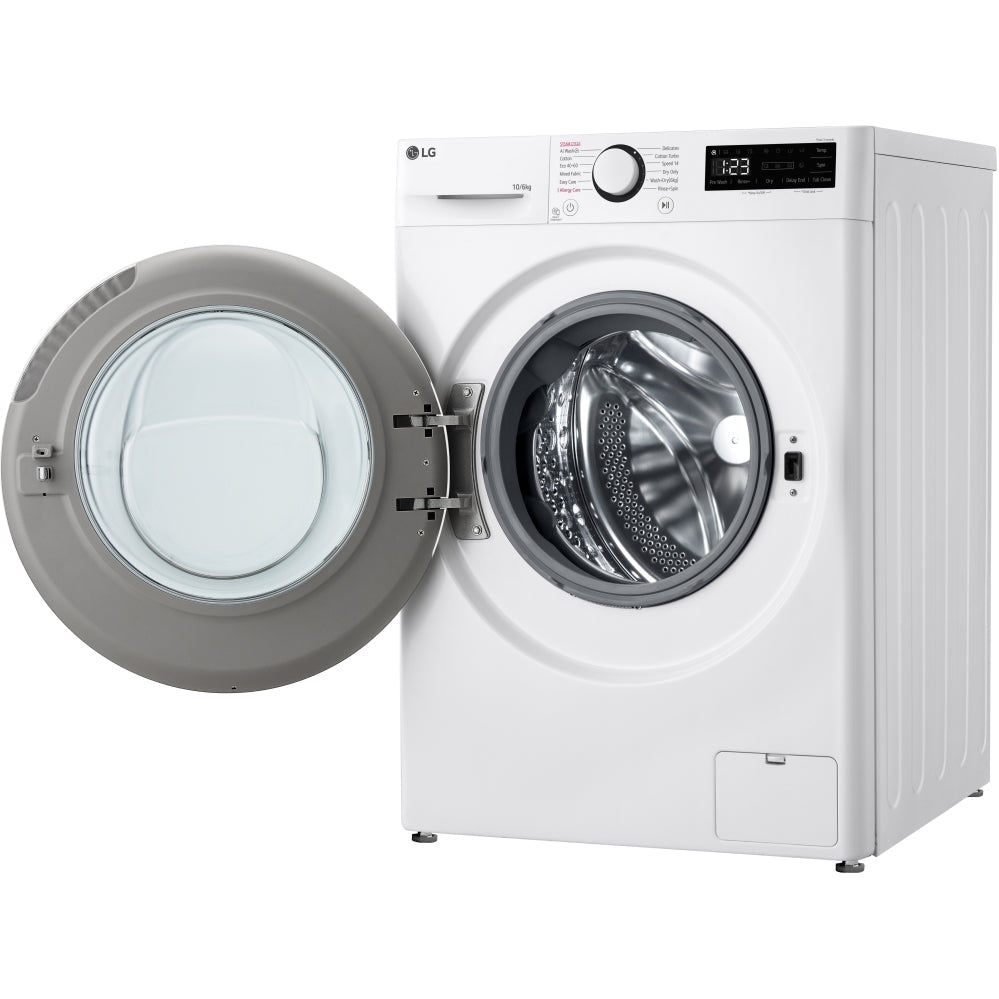LG Series 4 FWY606WWLN1 AI Direct Drive 10kg Wash 6kg Dry 1400 Spin Washer Dryer - White