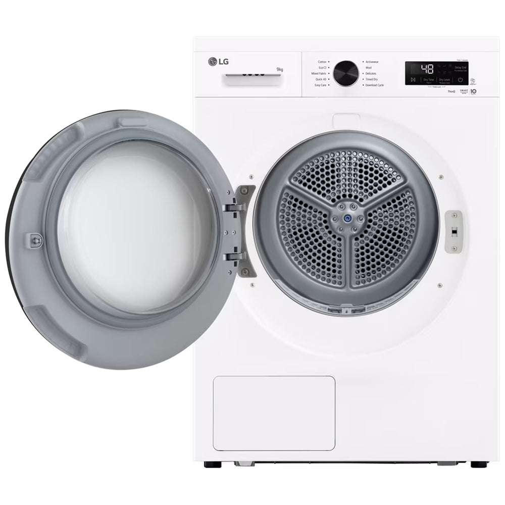 LG Series 2 ThinQ RHX1009NWK 9kg Heat Pump Tumble Dryer White - A+++ Rated