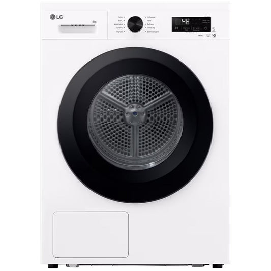 LG Series 2 ThinQ RHX1009NWK 9kg Heat Pump Tumble Dryer White - A+++ Rated
