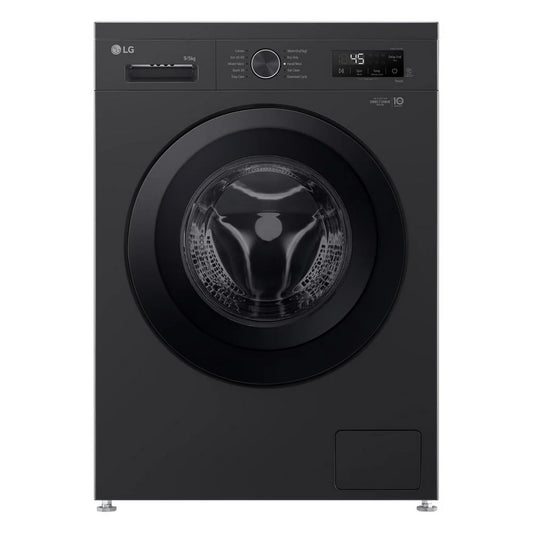 LG Series 2 Direct Drive W4X1095NNK 9kg/5kg 1400 Spin Washer Dryer Onyx Black - A/E Rated