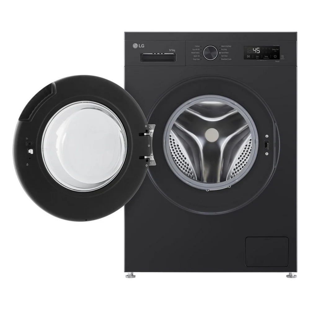 LG Series 2 Direct Drive W4X1095NNK 9kg/5kg 1400 Spin Washer Dryer Onyx Black - A/E Rated