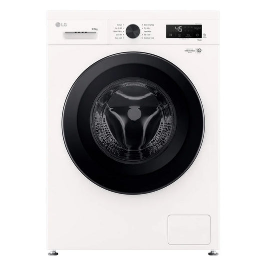 LG Series 2 Direct Drive W4X1095NWK 9kg/5kg 1400 Spin Washer Dryer White - A/E Rated