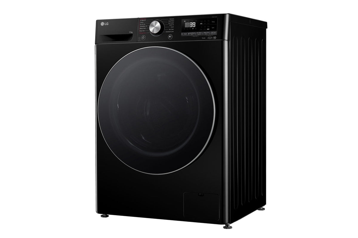 LG Series 4 Pro AI Direct Drive F4Y711NCTN1 11kg 1400 Spin Washing Machine Black - A Rated