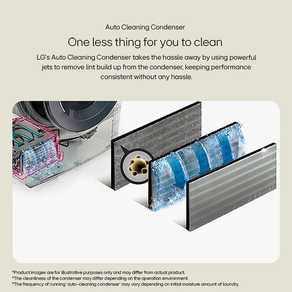 LG Series 4 ThinQ FDV709GN 9kg Dual Inverter Heat Pump Tumble Dryer Grey - A++ Rated