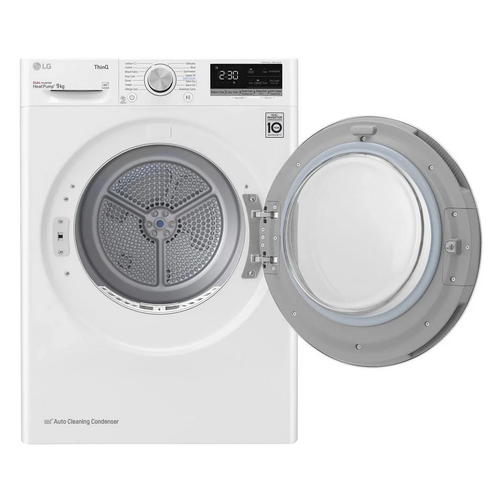 LG Series 4 ThinQ FDV709W 9kg Dual Inverter Heat Pump Tumble Dryer White - A++ Rated