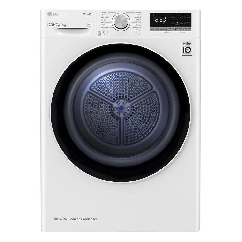 LG Series 4 ThinQ FDV709W 9kg Dual Inverter Heat Pump Tumble Dryer White - A++ Rated