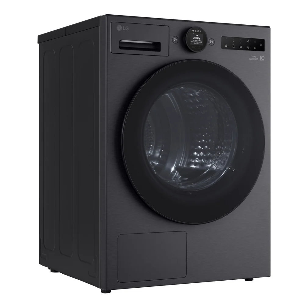 LG Series 7 AI Dry RHX7010TBB 10 kg Heat Pump Tumble Dryer Matte Black - A+++ Rated