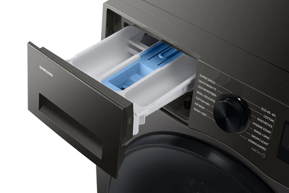 Samsung Series 5 WD90HG5U34BXEU Ecobubble AI Energy 9kg+6kg 1400 Spin Washer Dryer - Inox