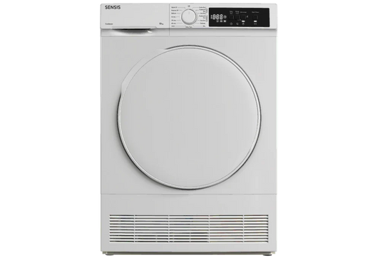 Sensis TDCF0110BW 10kg Freestanding Condenser Tumble Dryer White - B Rated